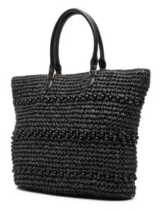 TWINSET bead-detail tote bag - Black