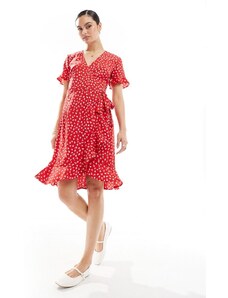 Maggie L Coral V Neck Collared Pinup Dress shops pocket