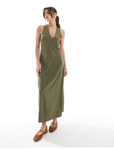 4th & Reckless sleeveless drape tie side maxi dress in white - GLAMI.eco
