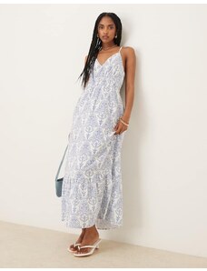 white christmas dresses Navy Stripe Sleeveless Gio Maxi Dress