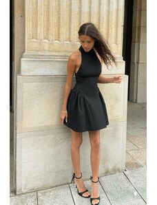 black and gold jersey dress Black & Gold Jersey Sequin Tunic Dress – Fleurty Girl main image 1