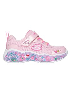Skechers Girls Twinkle Toes: Heart Steps - Heart Glow Sneaker in