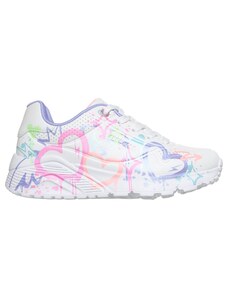 Skechers Girls Twinkle Toes: Heart Steps - Heart Glow Sneaker in