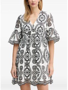 ZARA ZW COLLECTION EMBROIDERED SHIRT DRESS White XS - GLAMI.eco