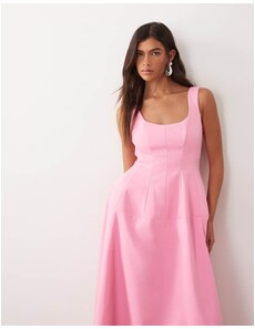 Princess Polly Pokey sleeveless deep plunge tie front maxi dress in black  and white stripe-Multi - GLAMI.eco