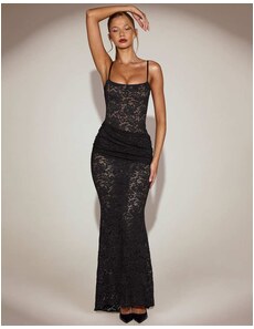 long sleeve cotton maxi dress Marchesa Notte Cotton Poplin Collared Maxi Dress