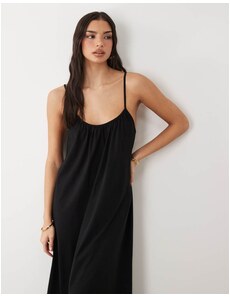 ZARA ZW COLLECTION COMBINED HALTER DRESS Black XS - GLAMI.eco