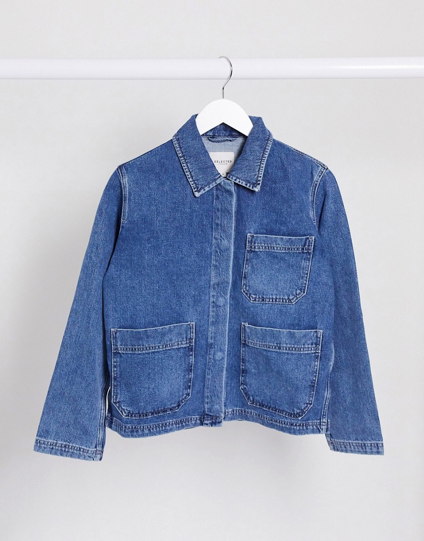 denim worker jacket