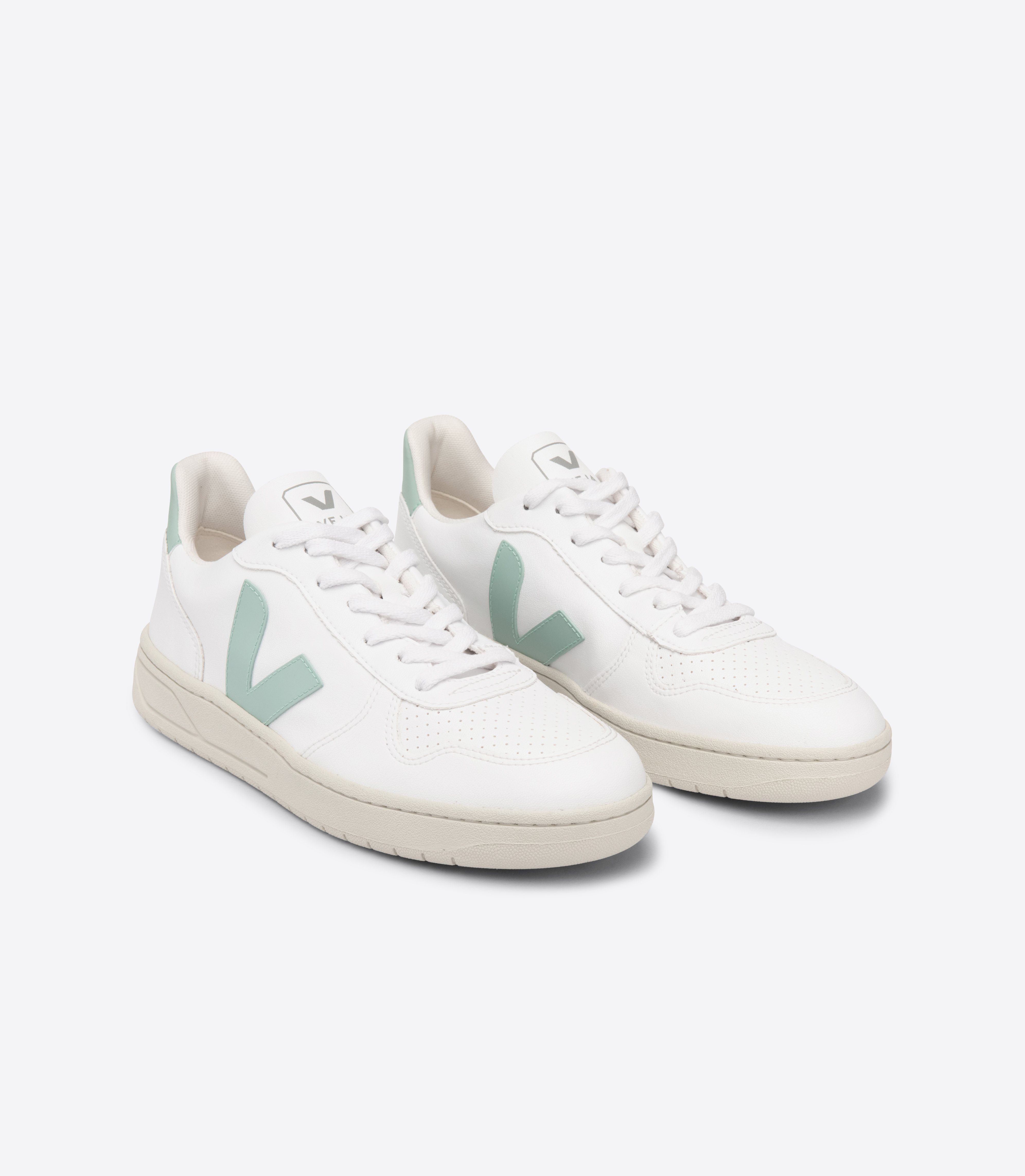 VEJA Women's V-10 CWL - Cotton Worked as Leather, White Matcha / 36 -  GLAMI.eco