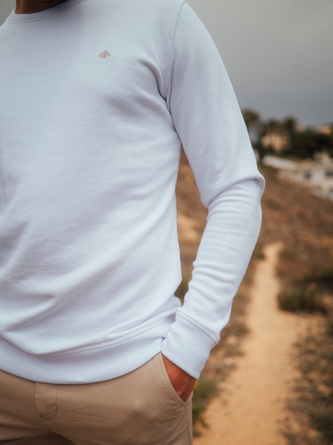 Zdravé tričko.cz Pánská mikina Core bílá