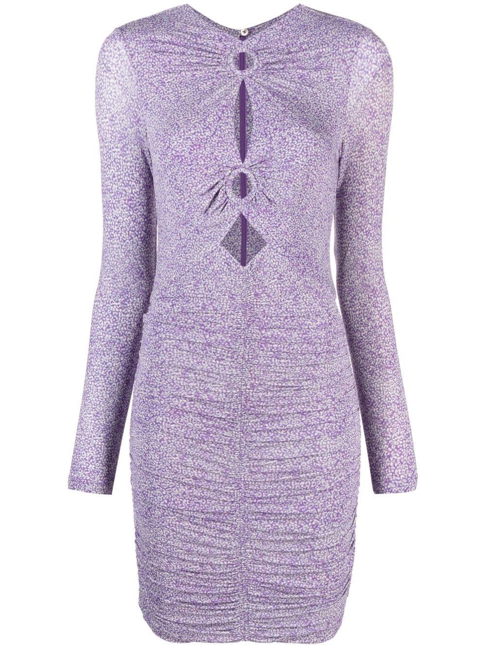 ISABEL MARANT Jana cut-out mini dress - Purple