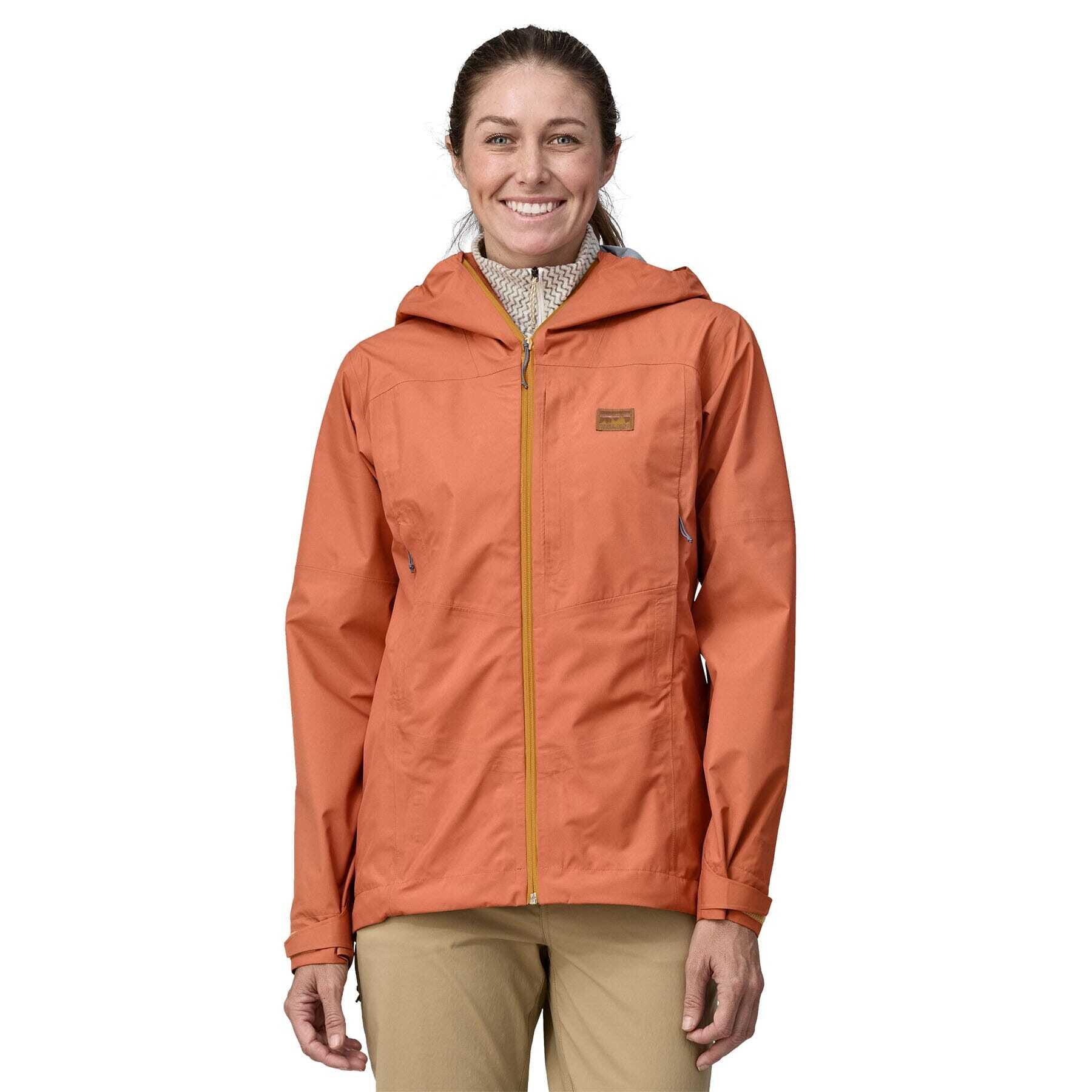 Patagonia Women's Boulder Fork Rain Jacket, Sienna Clay / S