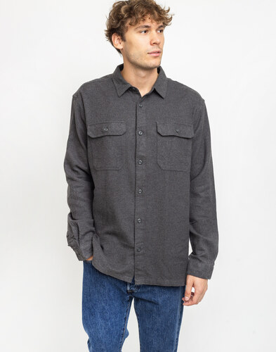 patagonia fjord flannel forge grey