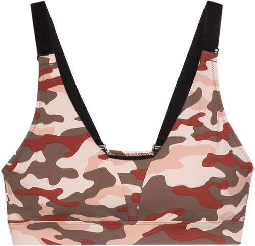 camo print sports bra