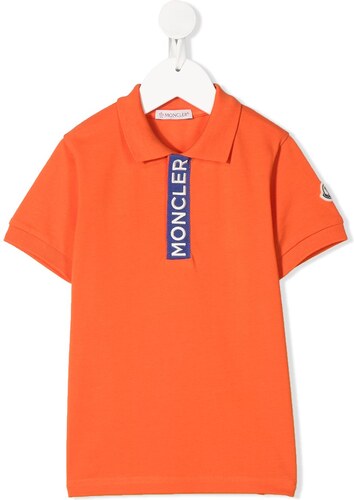 orange moncler polo