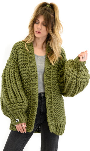 Mums Handmade Balloon Sleeve Cardigan 