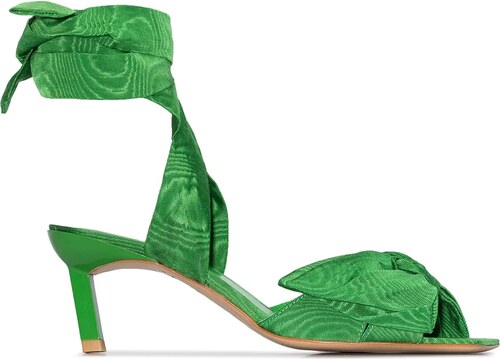 ganni green sandals