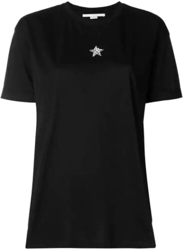 BLACK COTTON T-SHIRT - GLAMI.eco