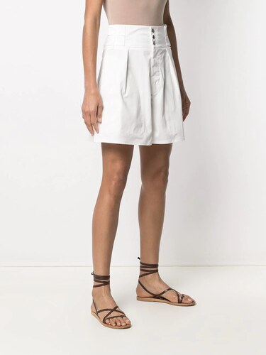 ETRO high-waisted flared shorts - White 