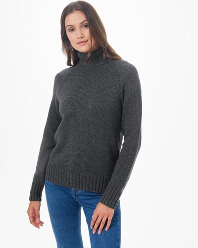 gray turtleneck women's