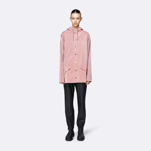 rains pink coat