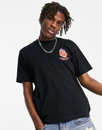 print logo t-shirt in black - GLAMI.eco