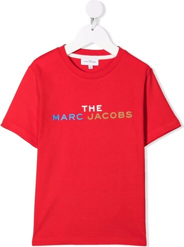 The Marc Jacobs Kids Logo Print Organic Cotton T Shirt Red Glami Eco
