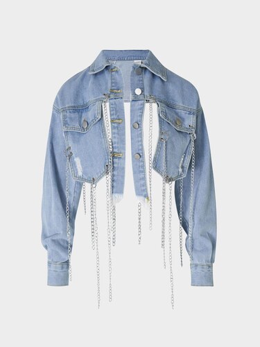 denim cape jacket