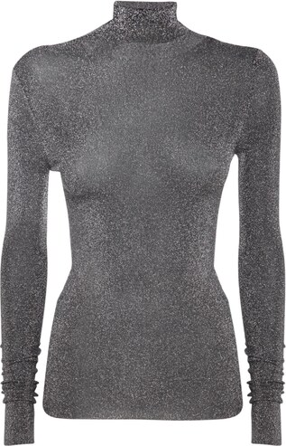 sheer white turtleneck