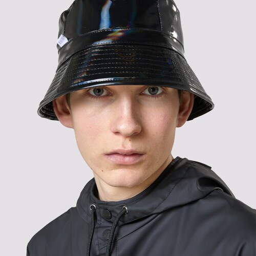 Rains Bucket Hat Holographic Black 2001 