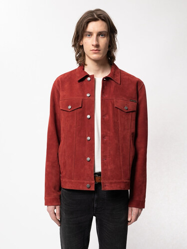 Nudie Jeans Robby Suede Jacket Poppy 