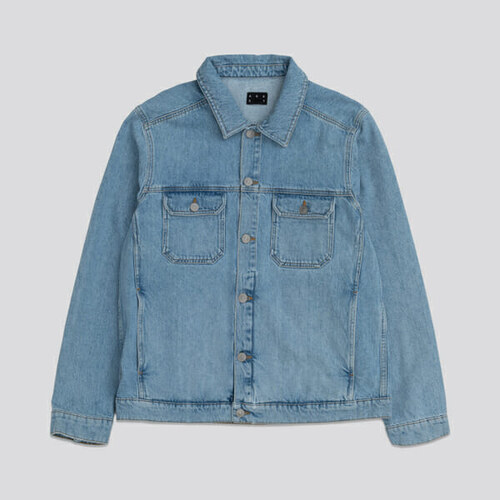 ASKET The Washed Denim Jacket Stone 