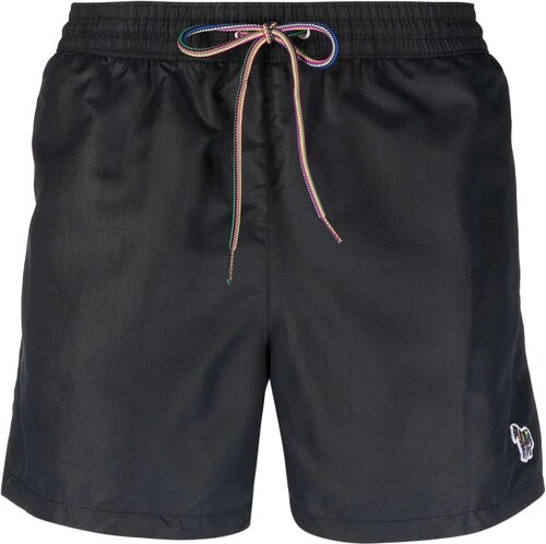 black polo swim shorts