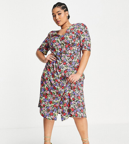 Child Plus button tea maxi dress 