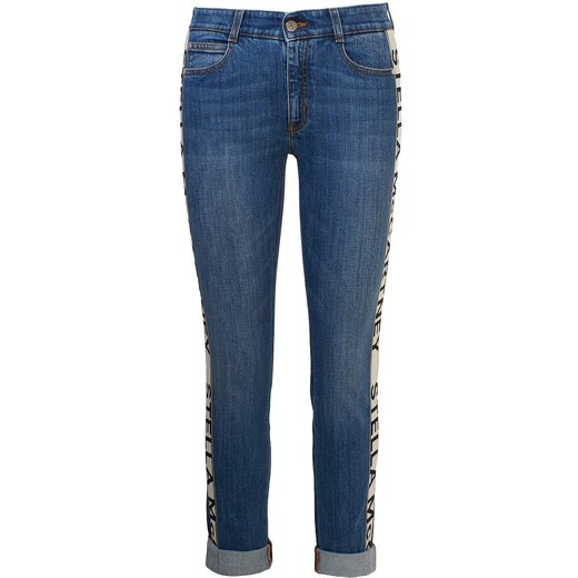 Rebellious Fashion straight leg jeans in blue 