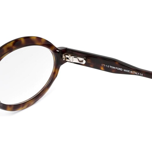 tom ford brown tortoiseshell oval glasses frames