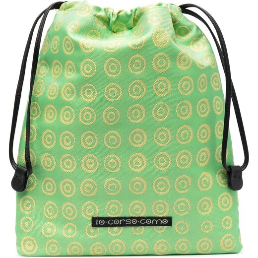 10 Corso Como Geometric-print Makeup Bag in Green Womens Bags Makeup bags and cosmetic cases 