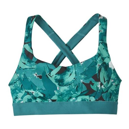Patagonia Women's Switchback Sports Bra - Recycled Polyester, Abstract  Jungle / XS 