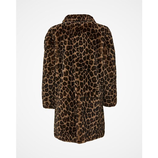 Fitted leopard print outlet coat