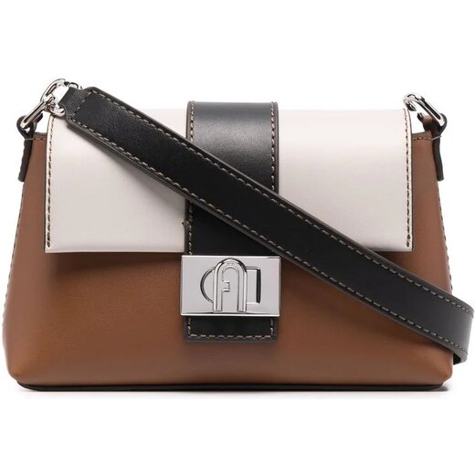 Bimba Y Lola Engraved logo-plaque Detail Crossbody Bag - Neutrals