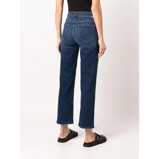 Rebellious Fashion straight leg jeans in blue 