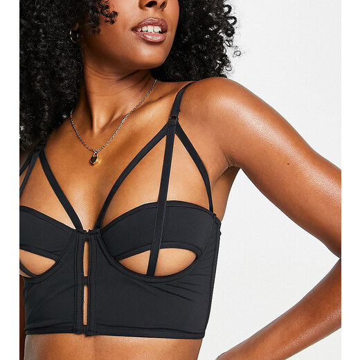 Cosmogonie Exclusive longline balconette bra with cut out detail