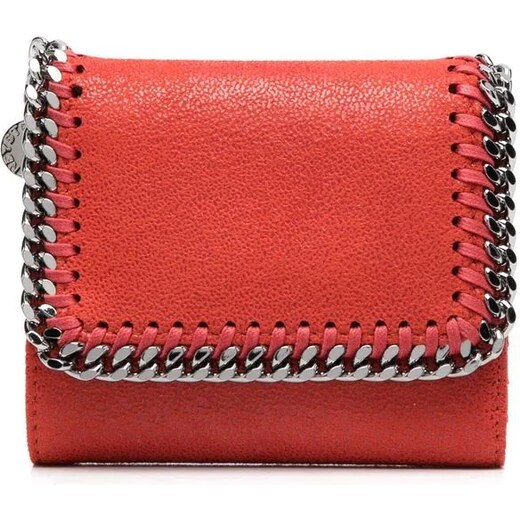 Bimba y Lola logo-lettering leather wallet, Red