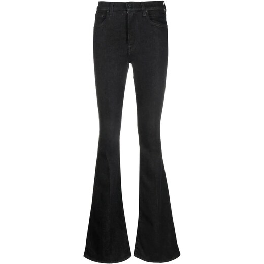 Made in Tomboy wide flared-leg trousers - Black 