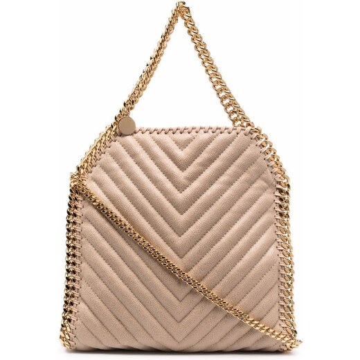 ISABELLE New $44 Mauve Vegan Quilted Handbag with Gold Chain Strap
