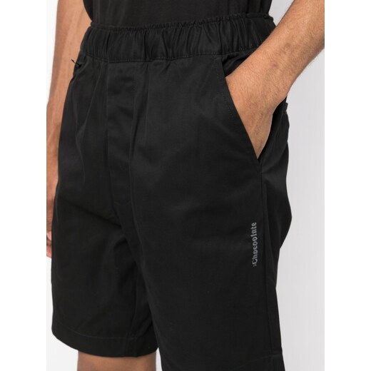 CHOCOOLATE logo-patch cotton bermuda shorts - Neutrals