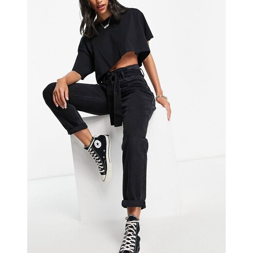 Don't Think Twice Tall DTT Tall slouchy mom jeans with knee rips