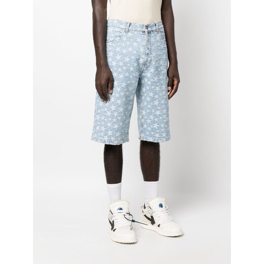 Louis Vuitton Jacquard Monogram Denim Shorts - Farfetch