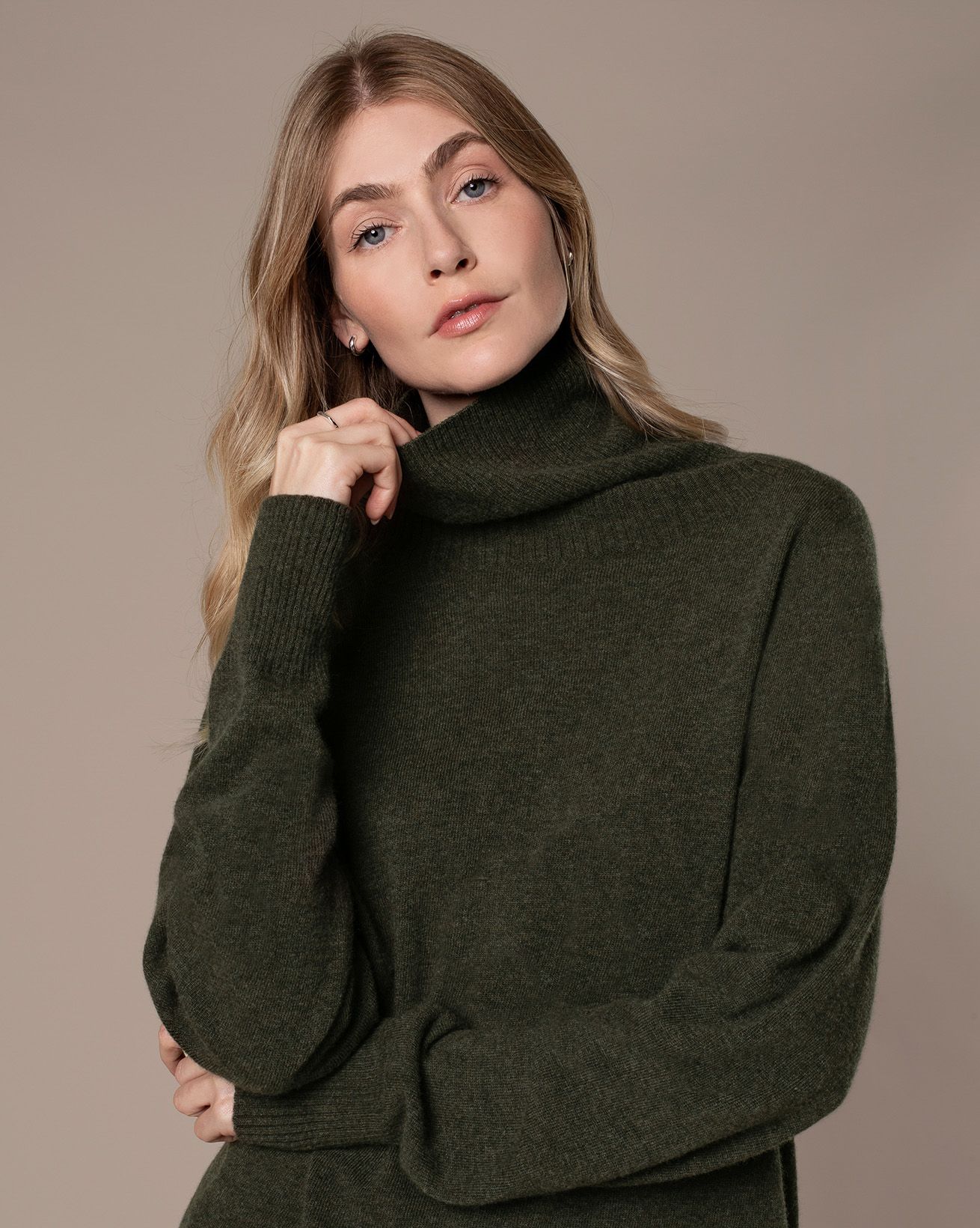 Celtic & Co. Supersoft Slouch Roll Neck Jumper