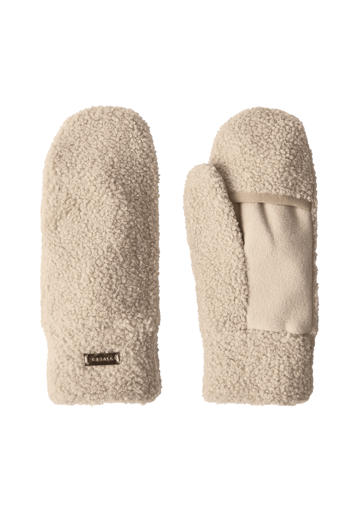 Casall Sherpa Mittens Ecru, XS/S / Ecru